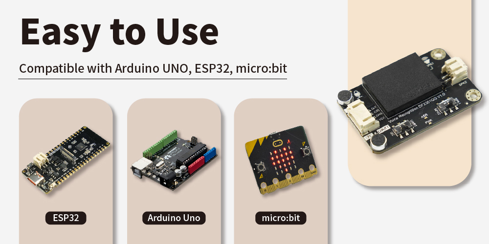 Compatible with Arduino, micro:bit, Raspberry Pi, ESP32